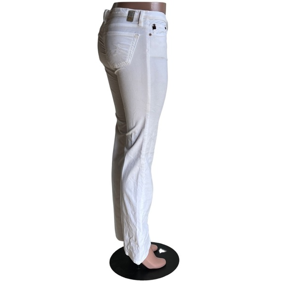 Adriano Goldschmied White Flare Velour Jeans Size 29 R EUC - Picture 2 of 8